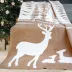 Koc bawełniany akrylowy 150X200  Świąteczny Las biały Glamour Greno