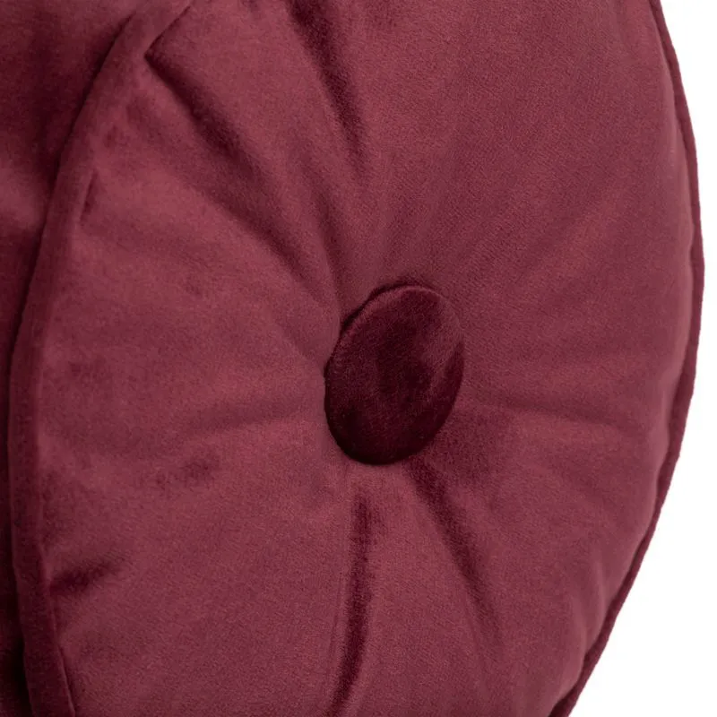 Poduszka dekoracyjna 20x45 Velvet bordowa welwetowa wałek Eurofirany