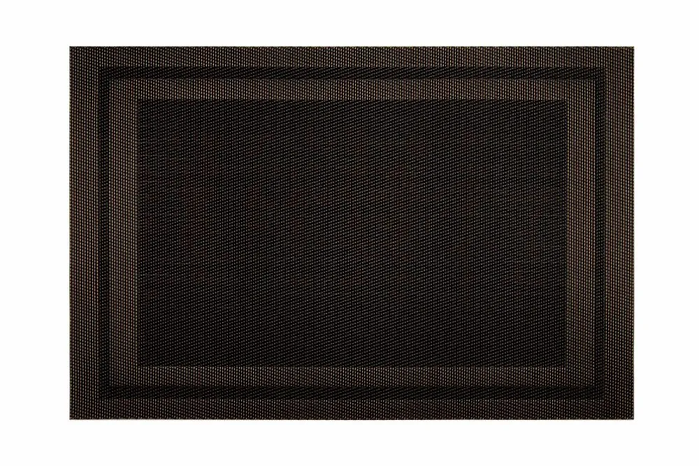 Podkładka na stół 30x45 Americano czarna dekoracyjna pod talerze dwustronna wodoodporna