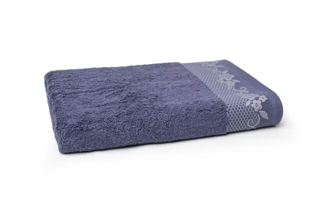 Ręcznik Bjork 70x140 niebieski atramentowy frotte 500 g/m2 Faro