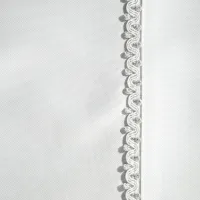 Komplet serwetek 30x40 Elima 4 szt. białe z lamówką ze srebrnymi elementami w pudełku Eurofirany