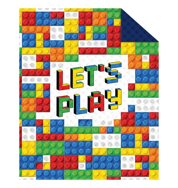 Narzuta młodzieżowa Holland 170x210 K 25 Lego klocki kolorowe dwustronna lets play 1835 dekoracyjna na łóżko pikowana