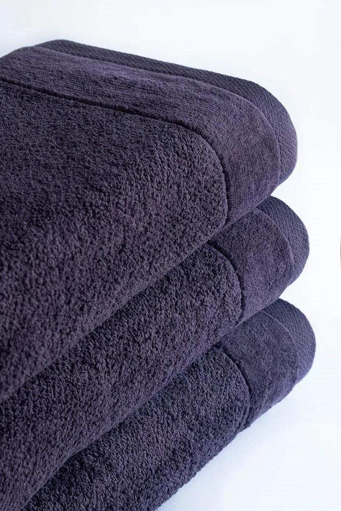 Ręcznik Vito 50x90 śliwkowy frotte bawełniany 550g/m2