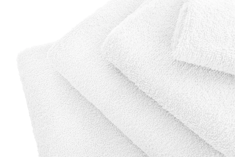 Ręcznik Bari 70x140 biały ciemny frotte  500 g/m2