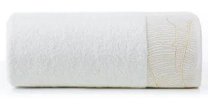 Ręcznik Metalic 50x90 kremowy 485g/m2 frotte Eurofirany