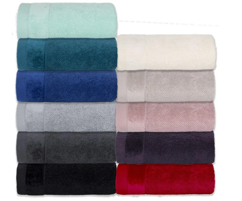 Ręcznik Vito 100x150 niebieski frotte bawełniany 550 g/m2