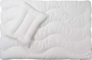 Kołdra dla dzieci 90x120 poduszka 40x60 Satine Cztery Pory Roku biała Inter-Widex