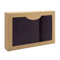 Komplet ręczników 2 szt Solano bakłażanowy w pudełku Darymex