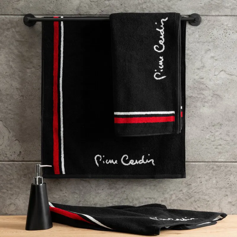 Ręcznik Dario 50x90 czarny frotte         450g/m2 Pierre Cardin