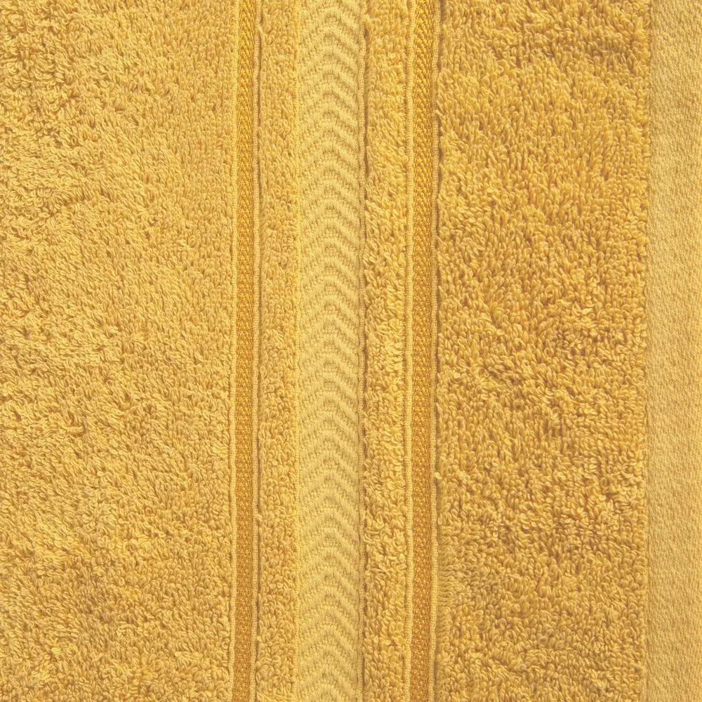 Ręcznik Nefre 70x140 musztardowy frotte z bawełny egipskiej 550g/m2