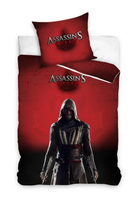 Pościel bawełniana 160x200 Assassins Creed czerwona gra ASM 163019 C 9259