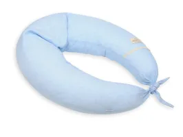 Poduszka pozycjonująca Relax Linen 190cm niebieska do karmienia ciążowa wypoczynkowa