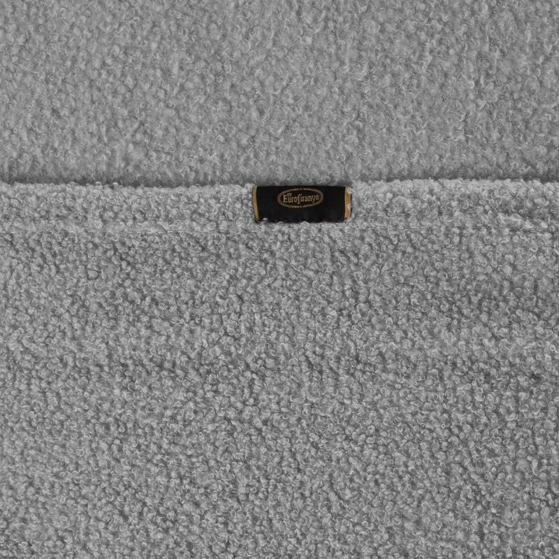 Koc narzuta na fotel 70x160 Bukla         srebrny baranek z mikrofibry Eurofirany