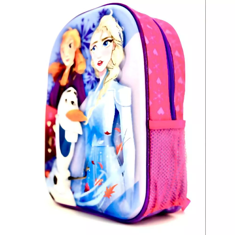 Plecak 3D do przedszkola Frozen 3 Anna  Elsa różowy P24