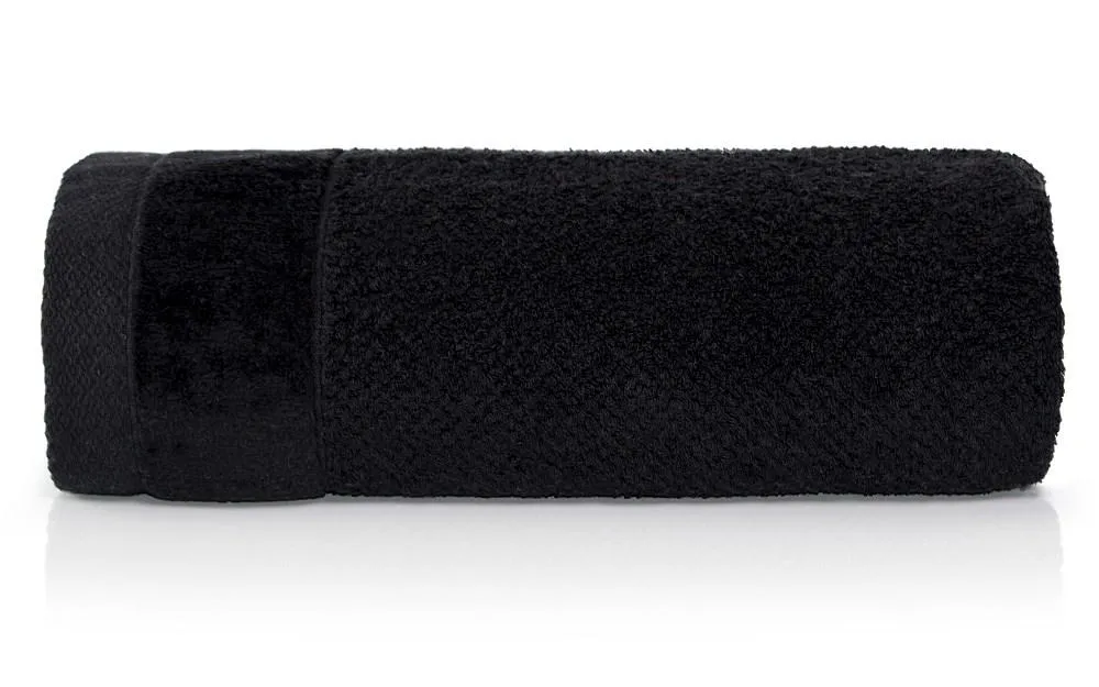 Ręcznik Vito 70x140 czarny frotte bawełniany 550g/m2