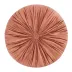 Poduszka dekoracyjna 40 cm Velvet  różowa ciemna welurowa okrągła Eurofirany