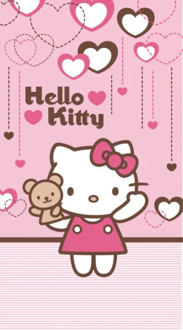Ręcznik Hello Kitty 50x90 Misio Jasny Różowy Nowość