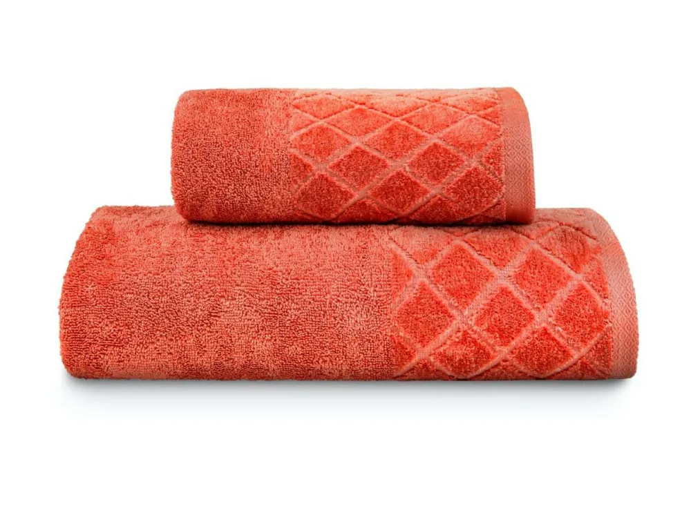Ręcznik Piza 70x140 czerwony welurowy  500 g/m2