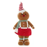 Ozdoba świąteczna Doll lalka 23x13x57 brązowa Eurofirany