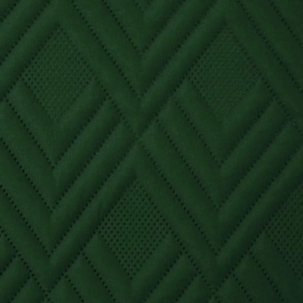Narzuta dekoracyjna 220x240 Alara 1 zielona ciemna wzór geometryczny