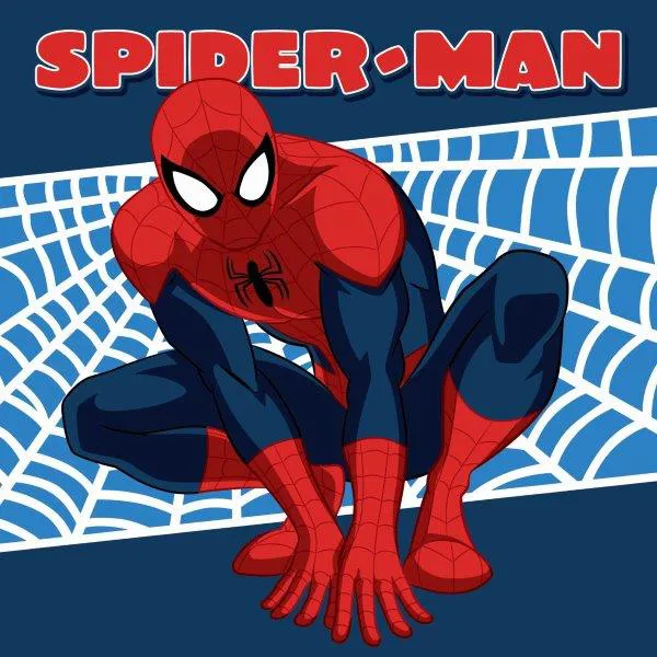 Ręcznik magiczny 30x30 Spider Man 021 na pajęczynie granatowa 8675 Faro