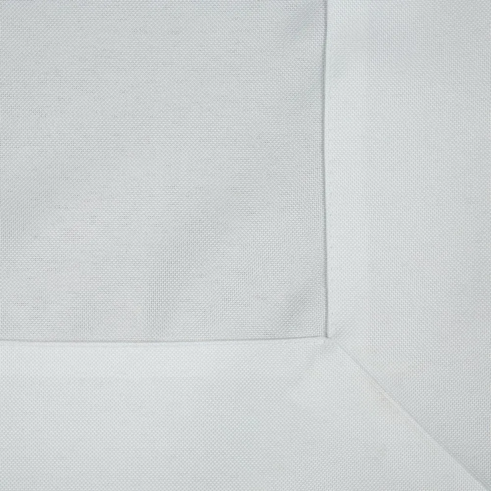 Obrus 145x300 Aleksa biały z szeroką listwą Eurofirany