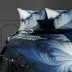 Pościel satynowa 160x200 Premium 16       niebieska z efektem 3D Eurofirany