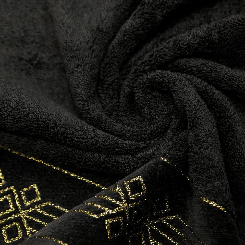 Ręcznik Kamela 70x140 czarny frotte  520g/m2 Eurofirany