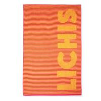 Ręcznik plażowy 100x160 Lichis różowy żółty napis bawełniany frotte plaża 2 Zwoltex