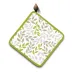 Podkładka kuchenna 20x20 Nature liście    biała beżowa zielona Domarex