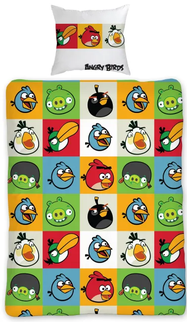 Pościel bawełniana 160x200 H Angry Birds AB010  3174