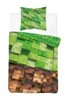 Pościel bawełniana 160x200 Minecraft      zielona dla gracza 4663 A Panelowa 38