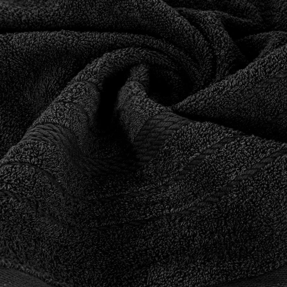 Ręcznik Elma 70x140 czarny frotte  450g/m2 Eurofirany