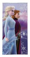 Ręcznik plażowy 70x140 Frozen 03 Kraina Lodu Anna i Elsa 2641 bawełniany dziecięcy śnieżynki
