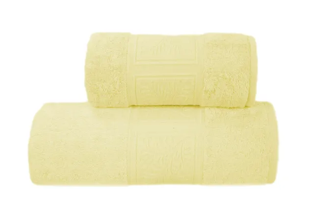 Ręcznik Ecco Bamboo 70x140 żółty 520 g/m2 frotte Greno