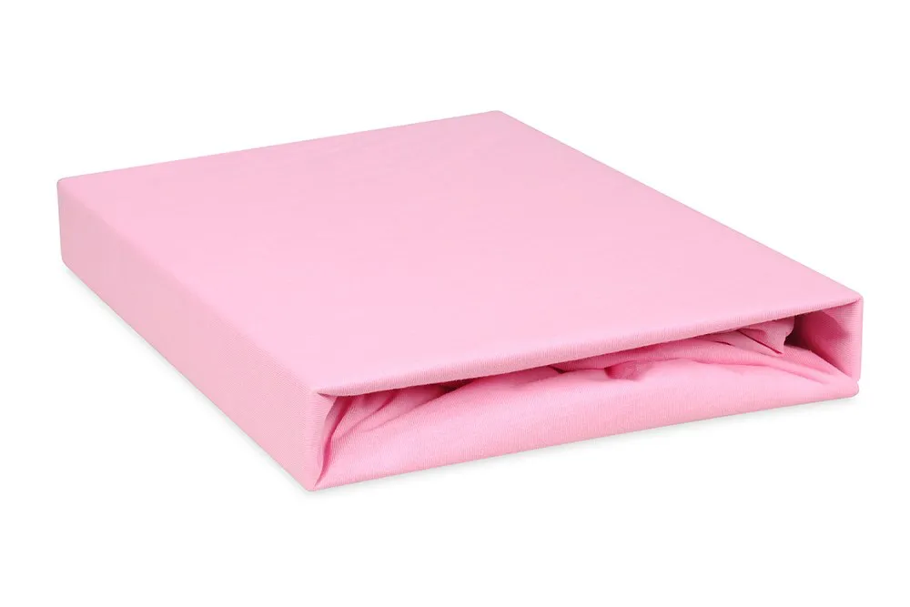 Prześcieradło nieprzemakalne 70x140 10 różowe jersey z gumką do łóżeczka dziecięce podkład