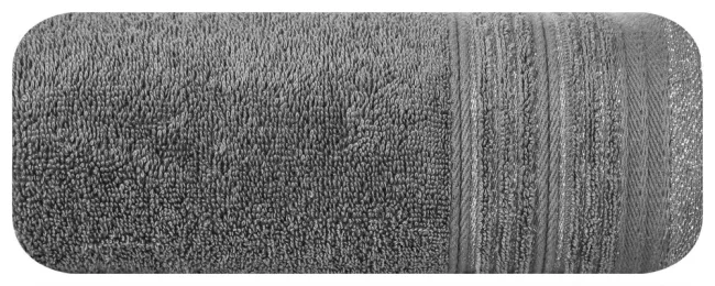 Ręcznik Ellen 70x140 10 grafitowy srebrny 500g/m2 Eurofirany