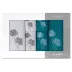 Komplet ręczników w pudełku 6 szt.  Acellia turkusowy ciemny srebrny kwiaty 380 g/m2 Eurofirany