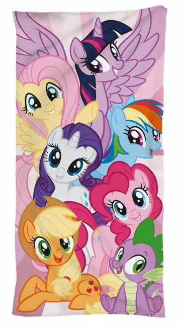 Ręcznik dziecięcy 70x140 Kucyki Pony My Little 4406 koniki różowy bawełniany