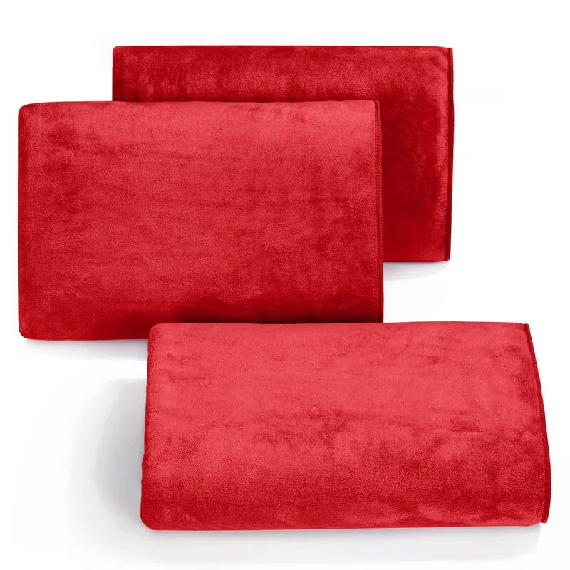Ręcznik Szybkoschnący Amy 3 80x150 04  czerwony 380g/m2 Eurofirany