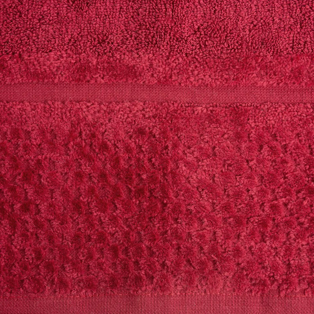 Ręcznik Ibiza 70x140 czerwony 550g/m2 frotte Eurofirany