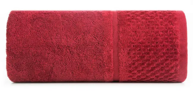 Ręcznik Ibiza 70x140 czerwony 550g/m2 frotte Eurofirany