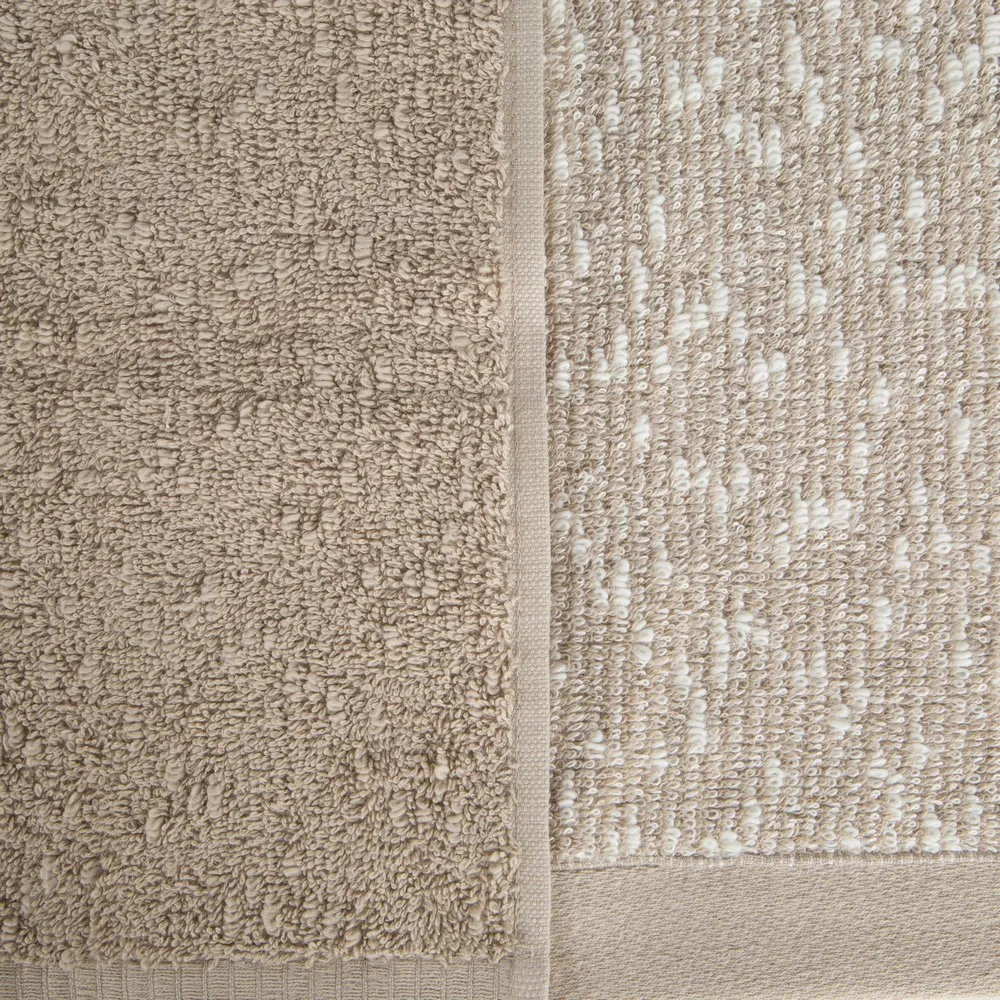 Komplet ręczników 2 szt. Tamina beżowy brązowy 50x90 70x140 550 g/m2 Eurofirany