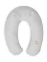 Poduszka pozycjonująca Relax Muslin Prestige wafel kremowa 190 cm do karmienia ciążowa wypoczynkowa