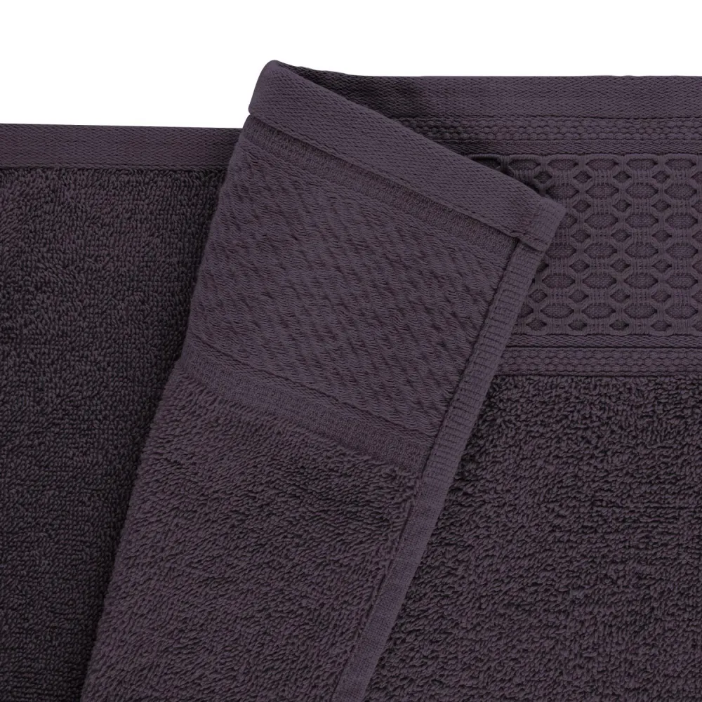 Ręcznik Solano 30x50 bakłażanowy frotte  100% bawełna Darymex