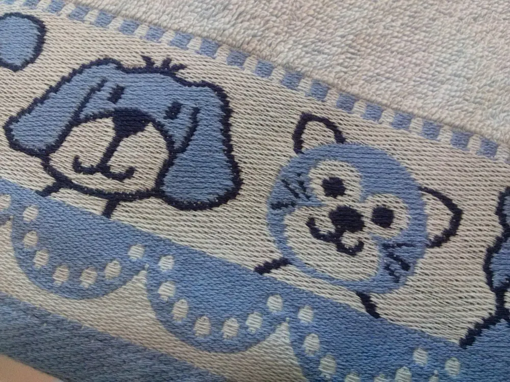 Ręcznik Misie New 50x70 niebieski piesek kotek miś Greno Niska cena