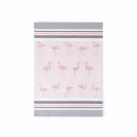 Ścierka do naczyń 50x70 Flamingi różowa 8614/1/B Czapla