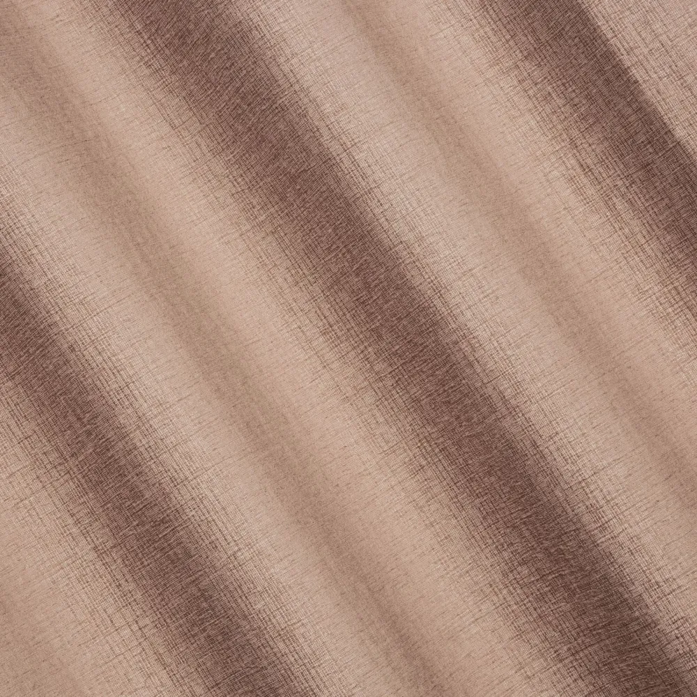 Zasłona 140x250 Avinion 5 różowa pudrowa gotowa na przelotkach z tkaniny o strukturze płótna Terra Collection Eurofirany