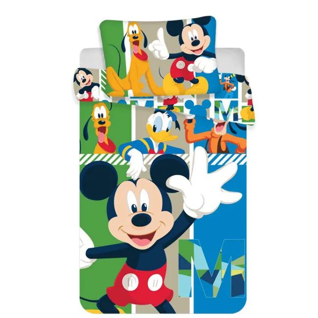 Pościel bawełniana 100x135 Myszka Miki 4561 Mickey Mouse Kaczor Donald Pies Pluto do łóżeczka
