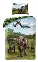 Pościel bawełniana 140x200 Jurassic World Park Jurajski dinozaury T-Rex moro 6237 poszewka 70x90 Kids 12 Halantex